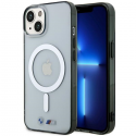 Dėklas BMW BMHMP14MHCRS iPhone 14 Plus 6.7" transparent hardcase Sidabrinis Ring MagSafe