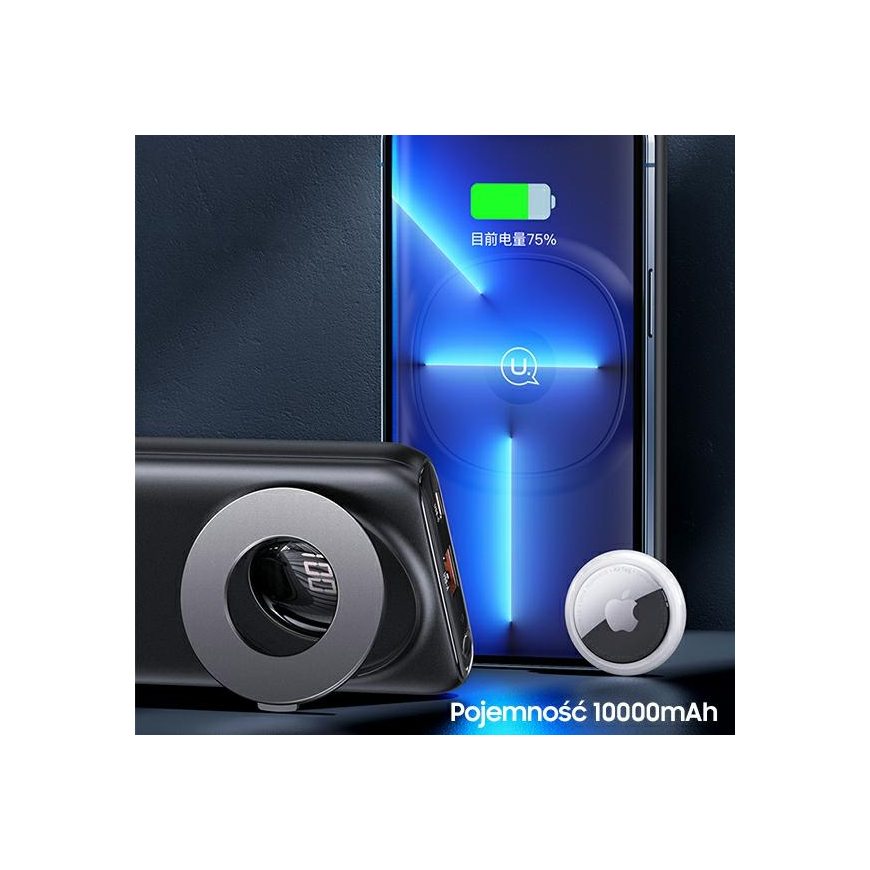 Usams PowerBank PB62 10000mAh 20W QC 3.0 belaidis magnetinis – 5