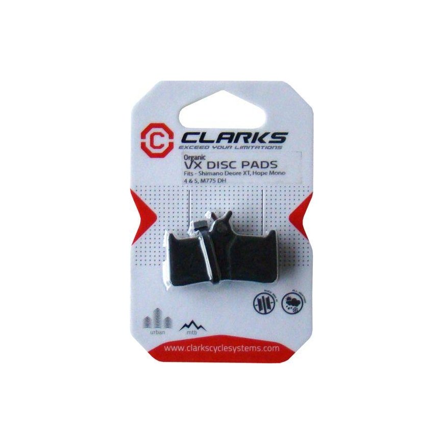 Clarks SHIMANO HOPE brake pads (Shimano XT 755-756, M775, Hope Mono 4, 5) organic (CLA-VX801C) – 3
