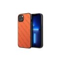 Karl Lagerfeld Case iPhone 13 Mini KLHCP13SPTLO Orange Hard Case Allover Logo Karl Lagerfeld Case iPhone 13 Mini KLHCP13SPTLO Orange Hard Case Allover Logo