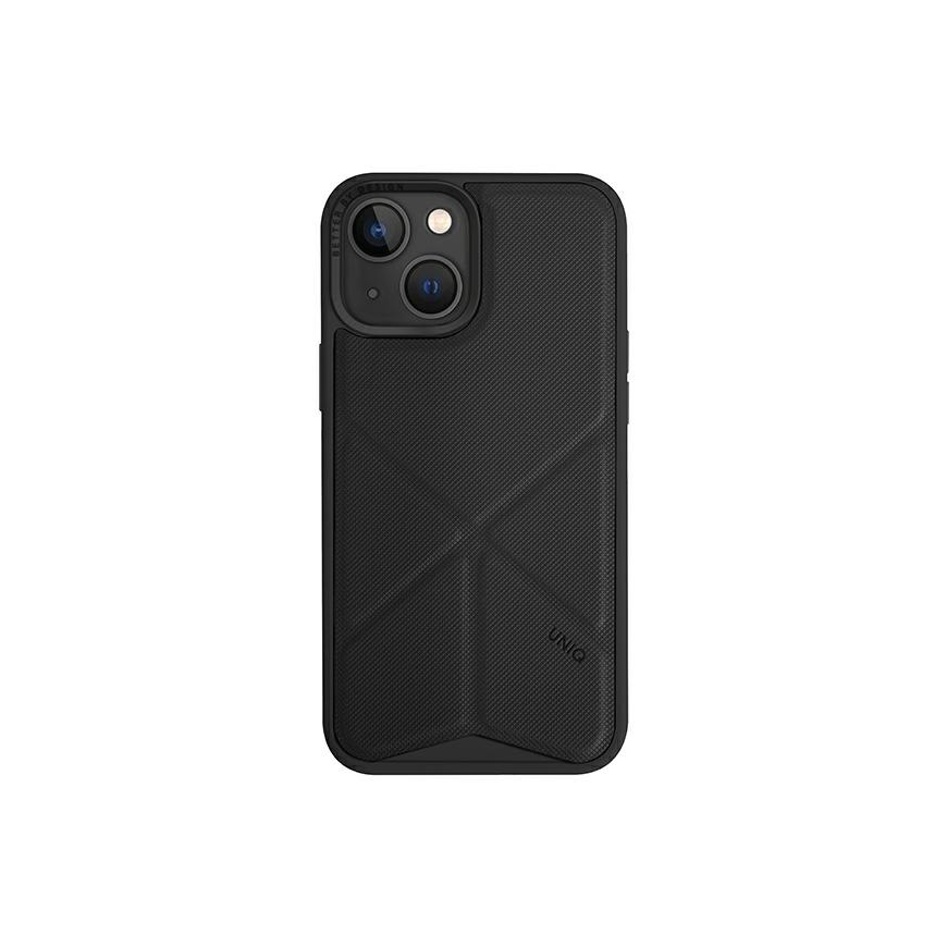 UNIQ DĖKLAS Transforma do iPhone 14 Plus 6,7 colių Magclick įkrauna juoda/ebony juodą – 2