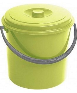 Curver Bucket 12L With lid Green 235237 CURVER