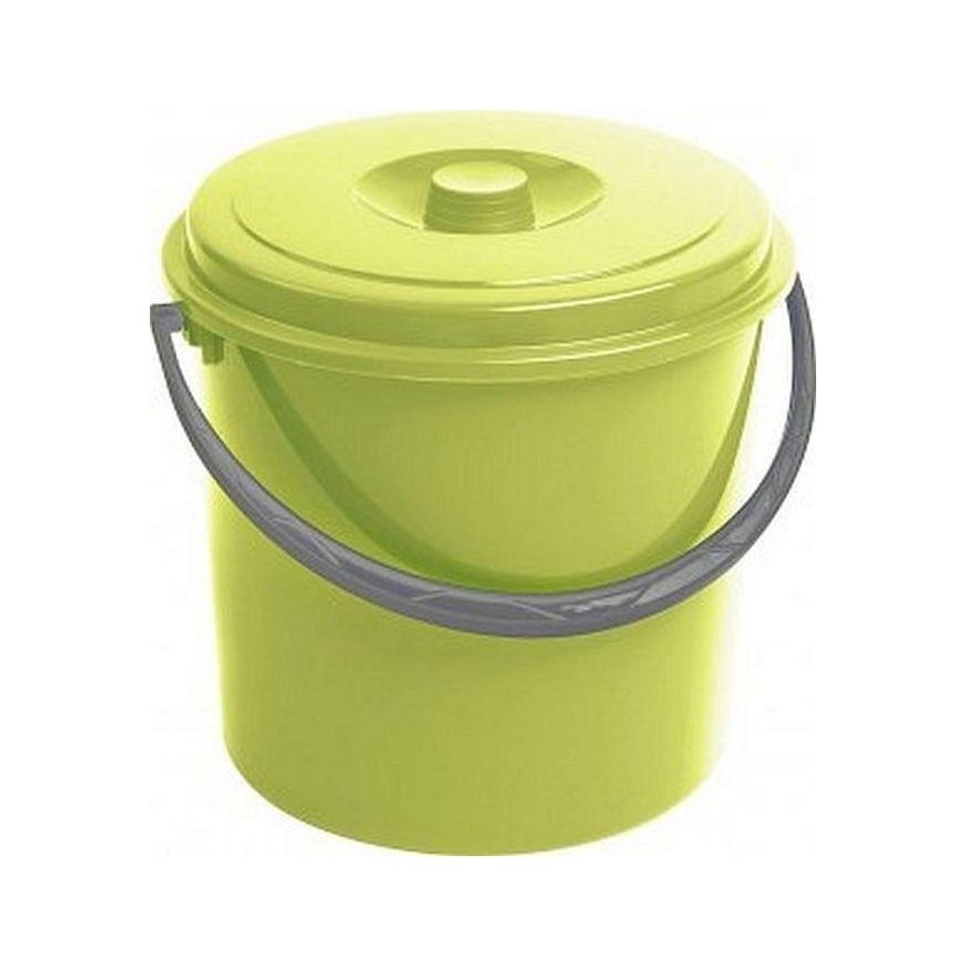 Curver Bucket 12L With lid Green 235237 CURVER