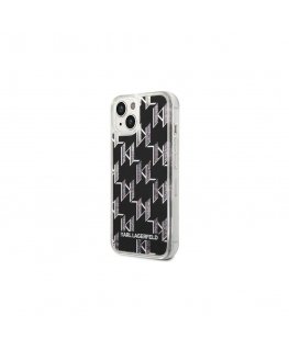 Karl Lagerfeld Case for iPhone 14 Pro 6.1" KLHCP14LLMNMK Black HC Liquid Gloss Monogram