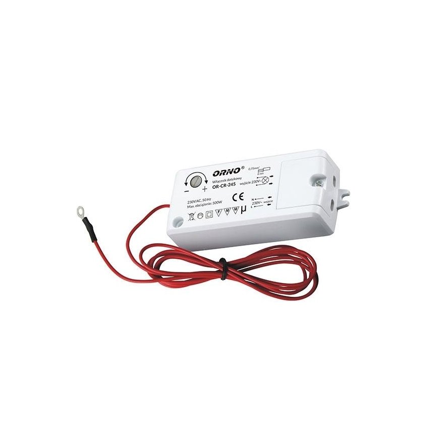Orno Touch switch 500W 230V IP20 white (OR-CR-245) – 2