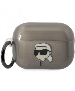 Karl Lagerfeld Dėklas Karl Lagerfeld KKLAP2HNIKTCK Apple AirPods Pro 2 juoda/juodas Ikonik Dėklas Karl Lagerfeld