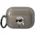 Karl Lagerfeld Dėklas Karl Lagerfeld KKLAP2HNIKTCK Apple AirPods Pro 2 juoda/juodas Ikonik Dėklas Karl Lagerfeld