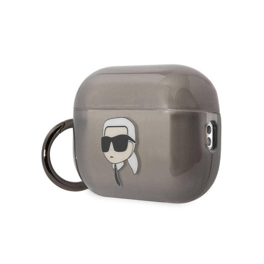 Karl Lagerfeld Dėklas Karl Lagerfeld KKLAP2HNIKTCK Apple AirPods Pro 2 juoda/juodas Ikonik Dėklas Karl Lagerfeld – 3