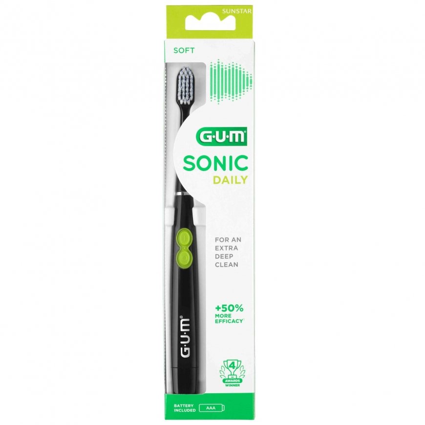 GUM® toothbrush Activital SONIC Daily vibrating, with battery, replaceable head. – 2
