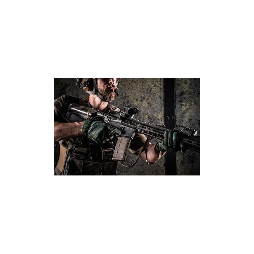 Mechanix Wear Gloves Mechanix FastFit® Olive Drab, green M size. Ruched cuff, faux leather, TrekDry® – 5