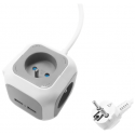 DAUGIALIZDIS LAIDO ILGIKLIS OR-AE-13144 (4 LIZDAI + 2 USB) ORNO DAUGIALIZDIS LAIDO ILGIKLIS OR-AE-13144 (4 LIZDAI + 2 USB) ORNO