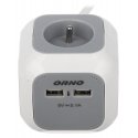 MULTI-SOCKET CABLE EXTENSION OR-AE-13144 (4 SOCKETS + 2 USB) ORNO MULTI-SOCKET CABLE EXTENSION OR-AE-13144 (4 SOCKETS + 2 USB) ORNO