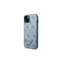 Guess dėklas, skirtas iPhone 13 Pro / 13 6,1" GUHCP13LP4TPB mėlynas hardcase 4G Triangle Logo Cardslot