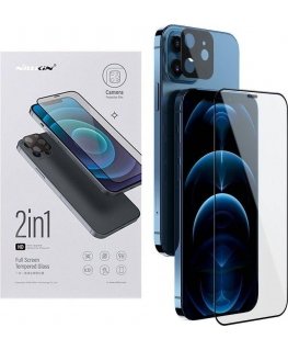 Nillkin 2 in 1 HD Full Screen Tempered Glass for Apple iPhone 12 Universal