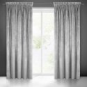 Night curtain made of soft velvet Eurofirany DIVA LINE RIA 140X270 cm, band/tunnel/hooks, 300g/m2, color: steel