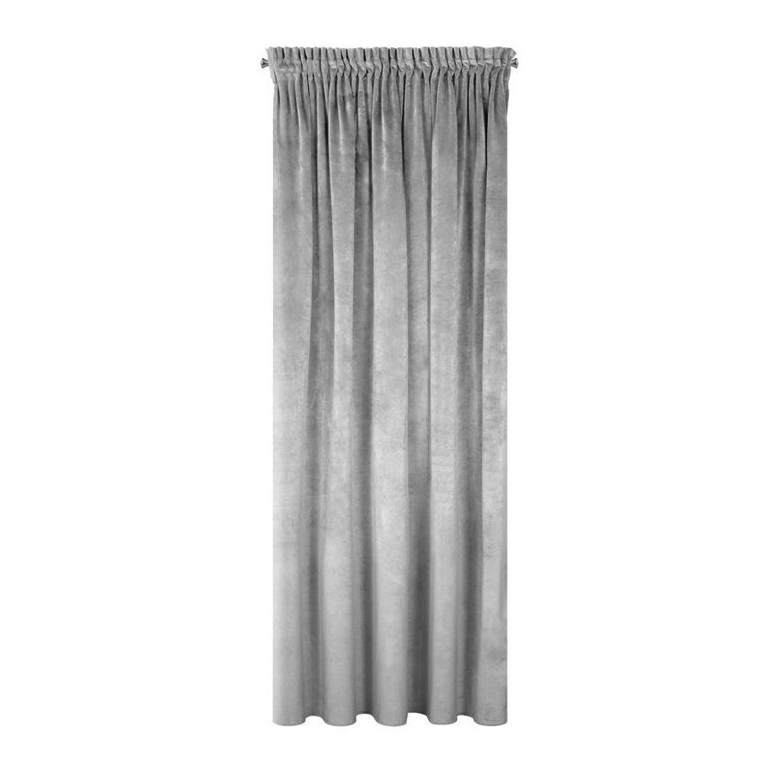 Night curtain made of soft velvet Eurofirany DIVA LINE RIA 140X270 cm, band/tunnel/hooks, 300g/m2, color: steel – 2