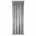 Night curtain made of soft velvet Eurofirany DIVA LINE RIA 140X270 cm, band/tunnel/hooks, 300g/m2, color: steel