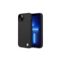 BMW Case iPhone 14 Plus 6.7" BMHCP14MSILBK Black Silicone Metal Logo