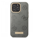 Guess GUHMP13LSAPSTG iPhone 13 Pro / 13 6,1 colio pilkas/pilkas kietas dėklas Peony Logo Plokštė MagSafe Guess GUHMP13LSAPSTG iPhone 13 Pro / 13 6,1 colio pilkas/pilkas kietas dėklas Peony Logo Plokštė MagSafe
