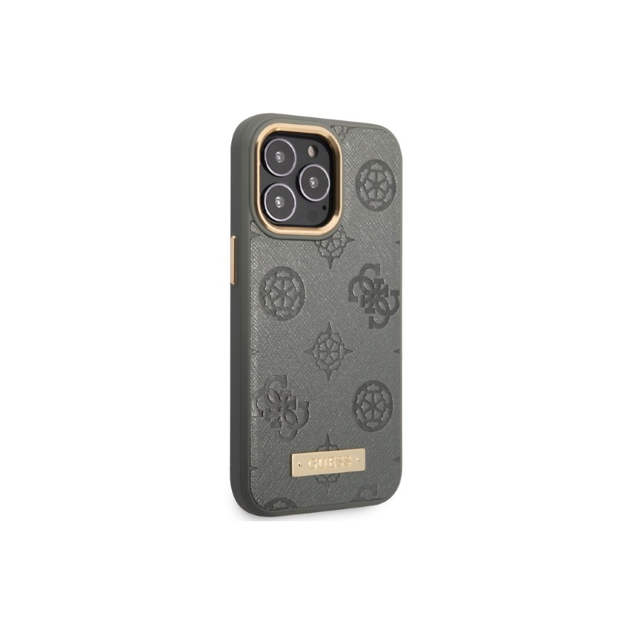 Guess GUHMP13LSAPSTG iPhone 13 Pro / 13 6.1 inch Grey/Grey Hard Case Peony Logo Plate MagSafe – 4