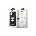 Dėklas Karl Lagerfeld KLHMP14MSLCHBK iPhone 14 Plus 6,7 colių kieto dėklo juoda / juoda silikoninė Choupette galvutė Magsafe Dėklas Karl Lagerfeld KLHMP14MSLCHBK iPhone 14 Plus 6,7 colių kieto dėklo juoda / juoda silikoninė Choupette galvutė Magsafe