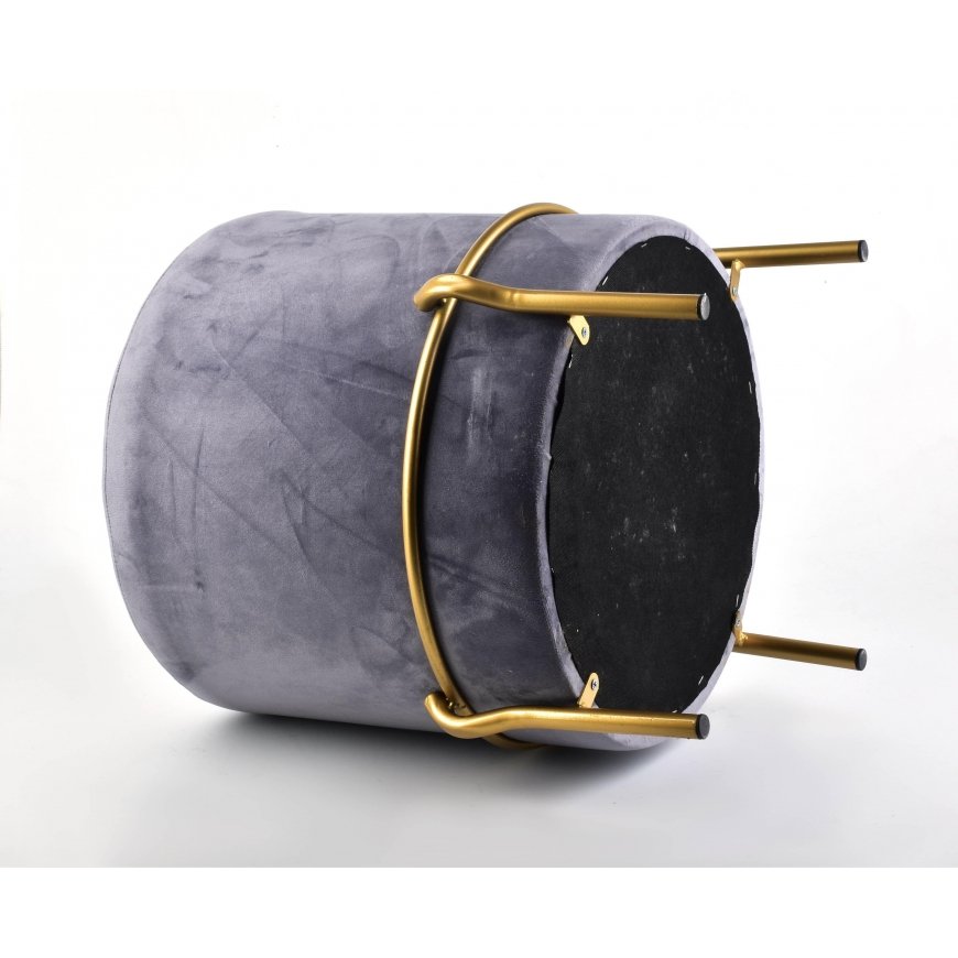 Mondex LILY pouf h46x42cm - dark gray – 5