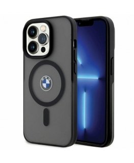 Case BMW BMHMP14LDSLK iPhone 14 Pro 6.1" black/black hardcase Signature MagSafe