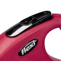 Flexi New Classic S leash for dogs up to 15 kg ribbon 5 m red color