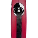 Flexi New Classic S leash for dogs up to 15 kg ribbon 5 m red color