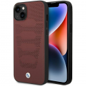 Dėklas BMW BMHCP14S22RPSR iPhone 14 6,1" bordo spalvos/burgundy Leather Seats Pattern Dėklas BMW BMHCP14S22RPSR iPhone 14 6,1" bordo spalvos/burgundy Leather Seats Pattern