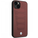 Case BMW BMHCP14S22RPSR iPhone 14 6.1" burgundy Leather Seats Pattern Case BMW BMHCP14S22RPSR iPhone 14 6.1" burgundy Leather Seats Pattern