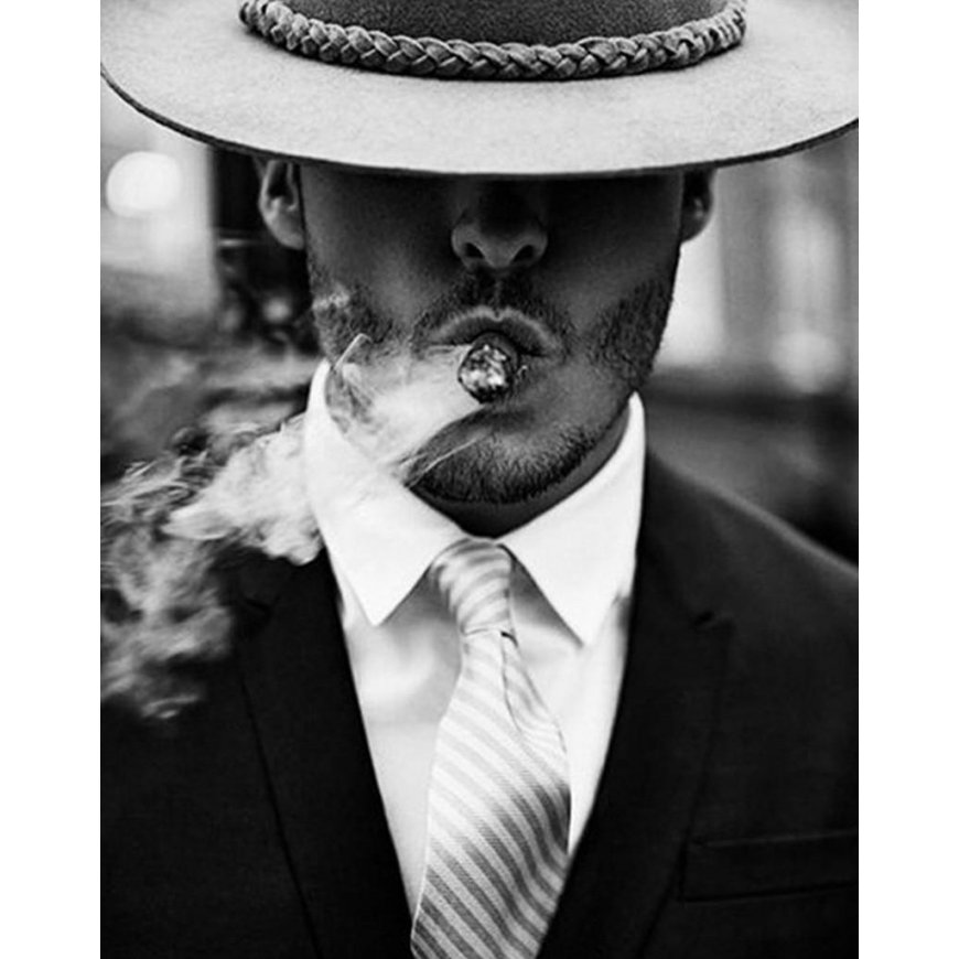 Beldizart Smoking man 38x48 cm WD134