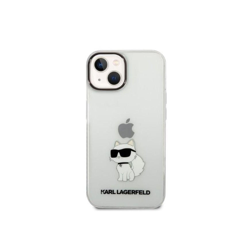 Karl Lagerfeld Case for iPhone 14 Plus 6.7" KLHCP14MHNCHTCT Clear Hard Case Ikonik Choupette – 3