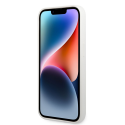 Karl Lagerfeld dėklas, skirtas iPhone 14 Pro Max 6,7" KLHCP14XSNIKBCH baltas kietas dėklas Silicone Ikonik