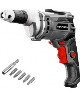 Suktuvas - gręžtuvas Graphite Suktuvas - gręžtuvas jungiama į tinklą 520W, obroty 0-4200 min?1, dėklas