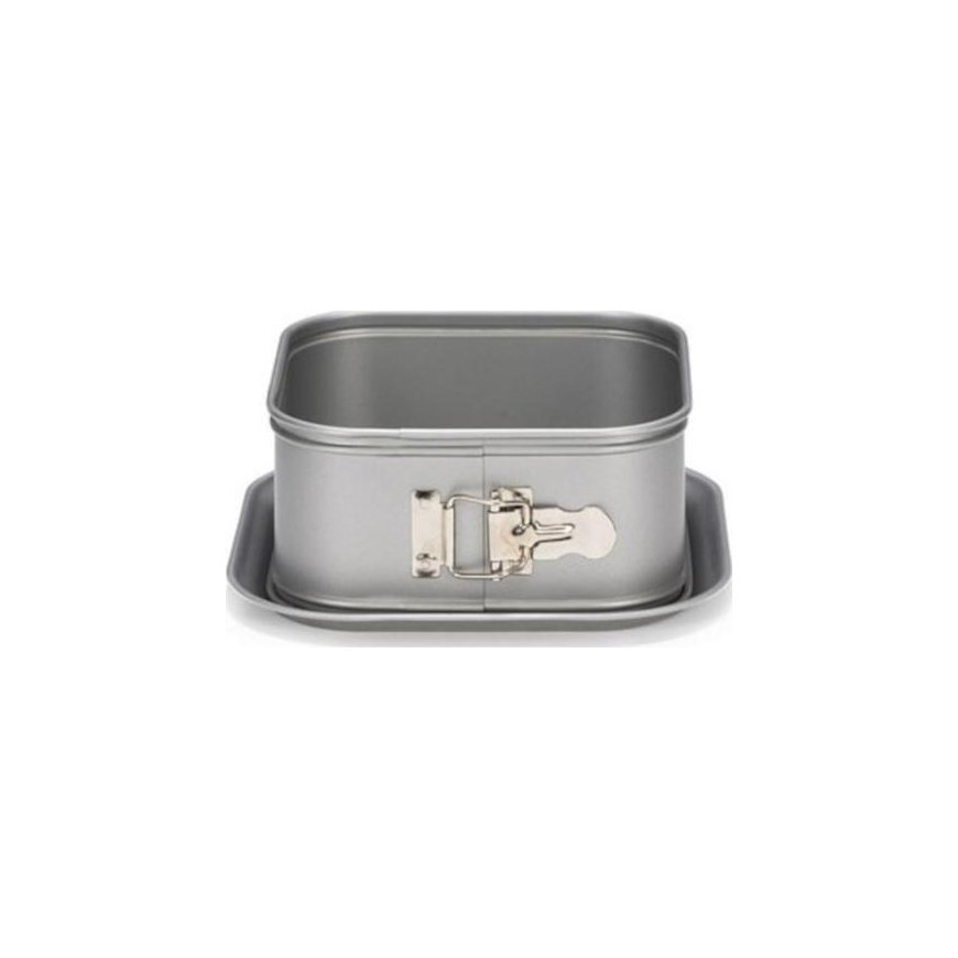 Patisse square shape 16 cm stainless steel silver gray