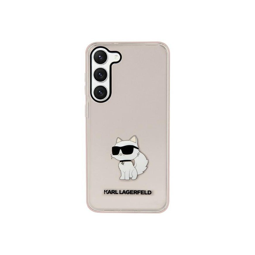 Karl Lagerfeld Case for Samsung Galaxy S23 KLHCS23SHNCHTCP Pink HC IML NFT Choupette
