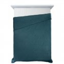 Eurofirany DESIGN 91 BONI / 5 Lovatiesė su karšto spaudimo technika įspaustu skiautinių motyvu, 170X210 cm, spalva: tamsi turkio