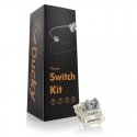 Klaviatūra Ducky Gateron G Pro Sidabrinis Switches, mechanisch, 3-Pin, linear, MX-Stem, 45g - 110 Stück