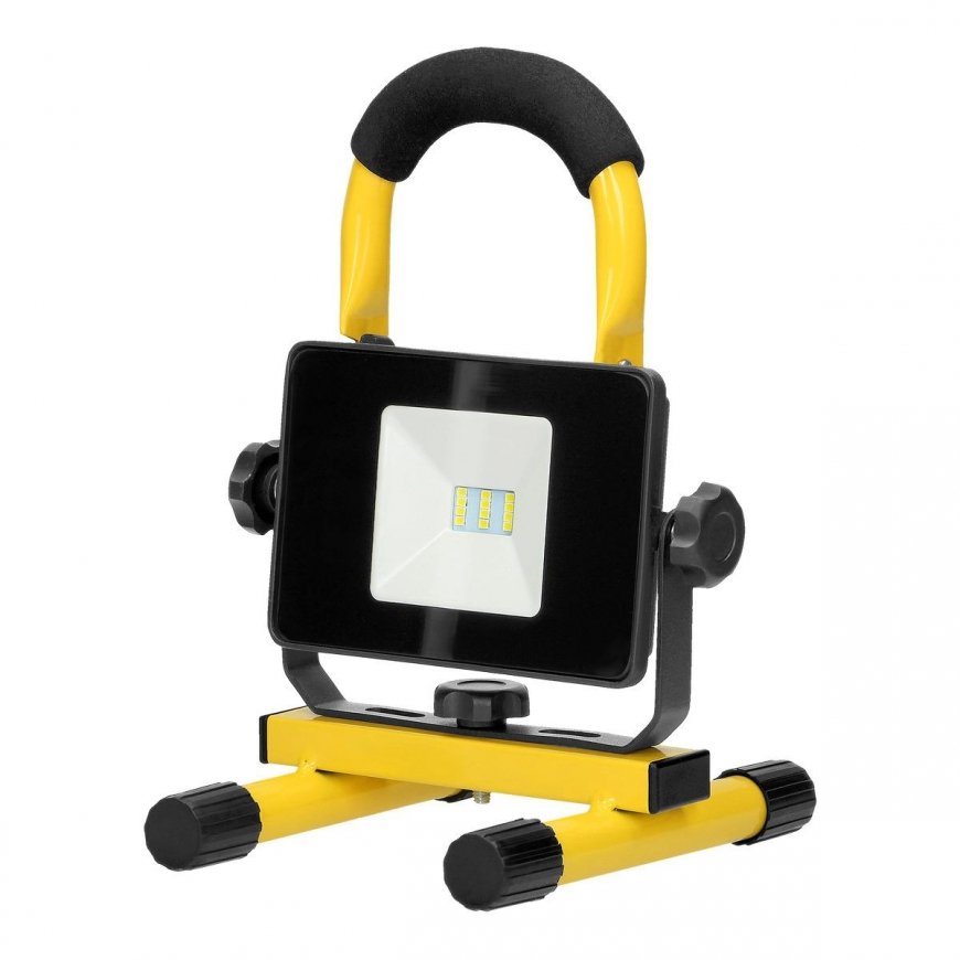 Orno BATRI LED 10W, working spotlight, portable with rechargeable battery, 800lm, IP65, 6500K, 2200mAh – 2