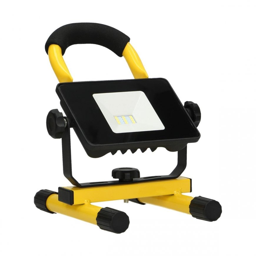Orno BATRI LED 10W, working spotlight, portable with rechargeable battery, 800lm, IP65, 6500K, 2200mAh – 5