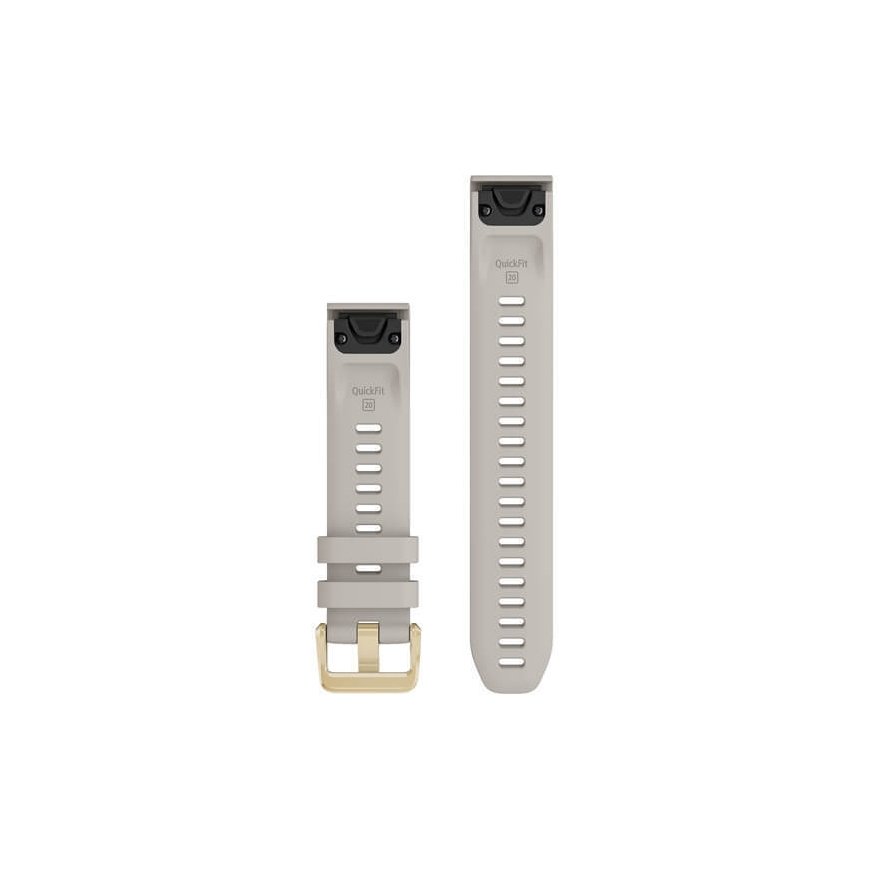 Garmin QuickFit 20 silicone wristband, sand/gold – 2
