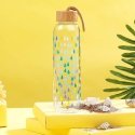 Drinkware Cambridge CM06991 Raindrops Glass Bottle 550ml with Bamboo Lid Drinkware Cambridge CM06991 Raindrops Glass Bottle 550ml with Bamboo Lid