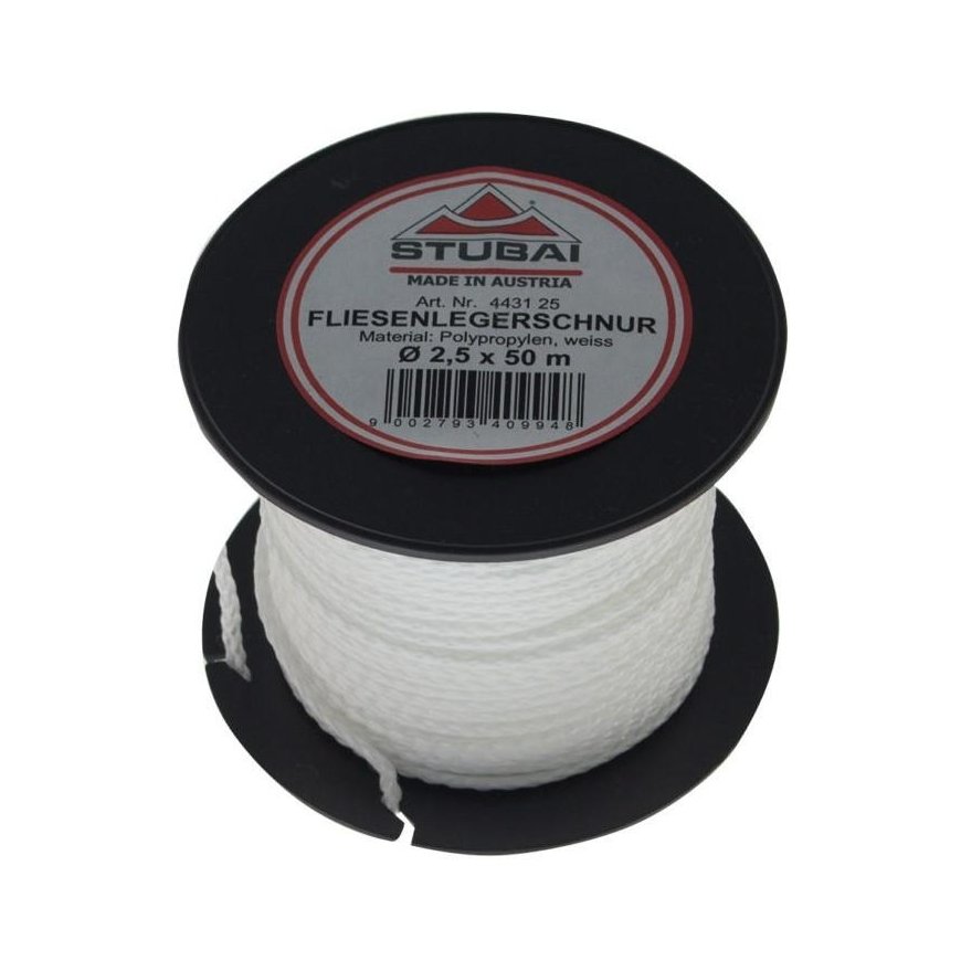 Construction rope STUBAI Tile Line 2.5mmx50m, white