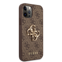 Guess "GUHCP12M4GMGBR PU 4G metal logo case for iPhone 12/12 Pro" brown Guess "GUHCP12M4GMGBR PU 4G metal logo case for iPhone 12/12 Pro" brown