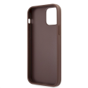 Guess "GUHCP12M4GMGBR PU 4G metalinis logotipo dėklas iPhone 12/12 Pro" rudas