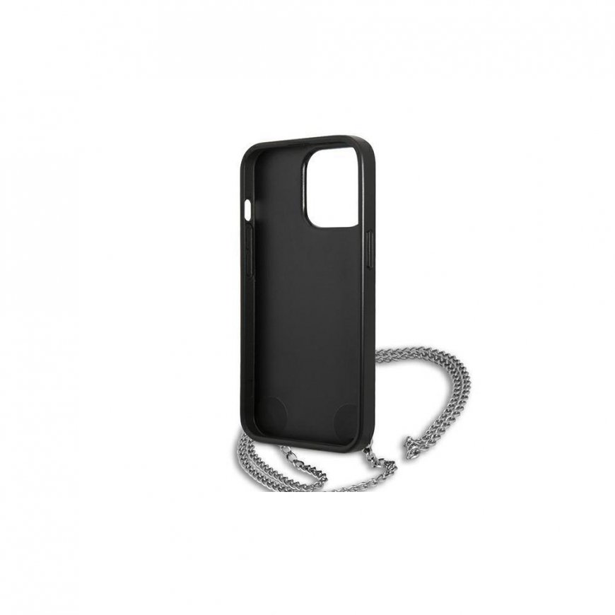 Karl Lagerfeld Case iPhone 13 Pro KLHCP13LPMK Black Hard Case Chain Logo – 3