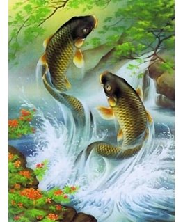 Beldizart Deimantinio dažymo rinkinys Koi Carps 30*40 cm AZ-1357