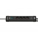 Brennenstuhl Premium-Line surge protector, 4 outlets 1.8 m black (1951144602)