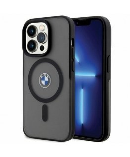 Case BMW BMHMP14XDSLK iPhone 14 Pro Max 6.7" black/black hardcase Signature MagSafe